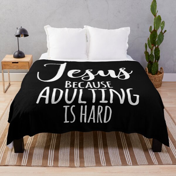 Item preview, Jesus Because Adulting is Hard, Christian Quote, Christian Saying designed and sold by ChristianLife.