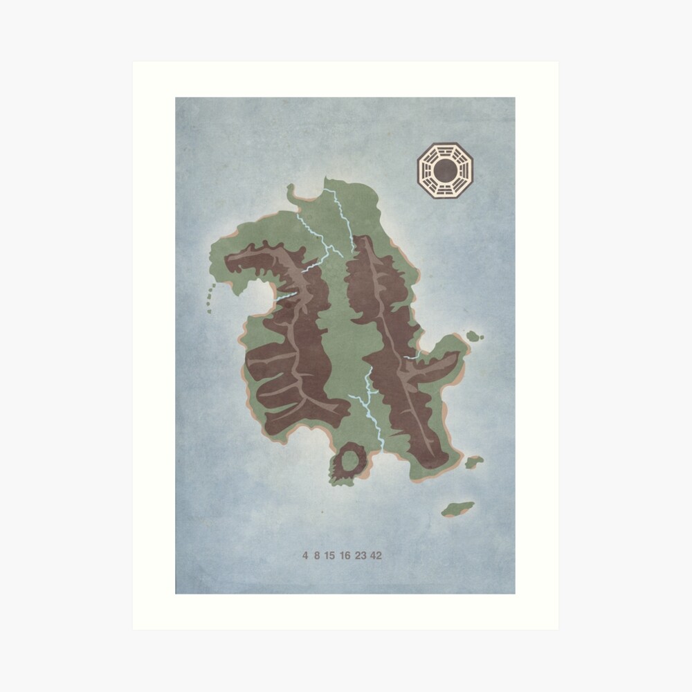 Lost Island Dharma Art Print