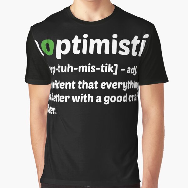 Craft Beer Lover Hoptimist Definition Graphic T-Shirt