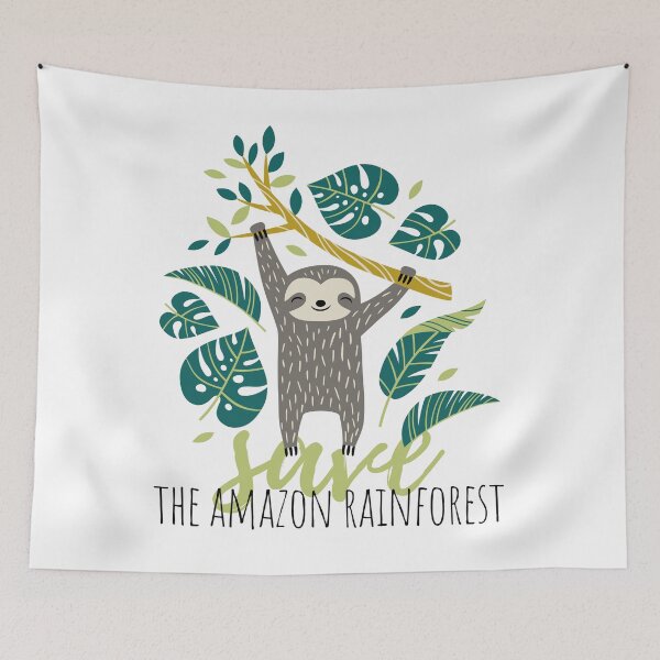 Item preview, Save The Amazon Rainforest Sloth T-Shirt designed and sold by StylishMama.