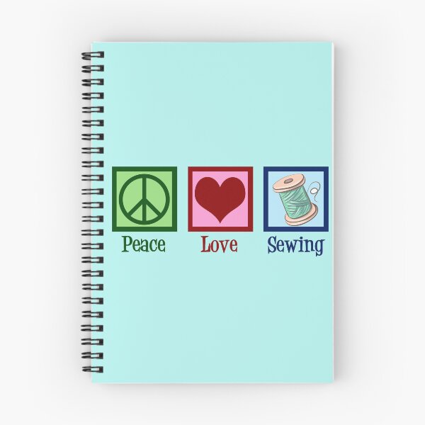 Item preview, Peace Love Sewing Cute Seamstress designed and sold by Epic Love Designs.