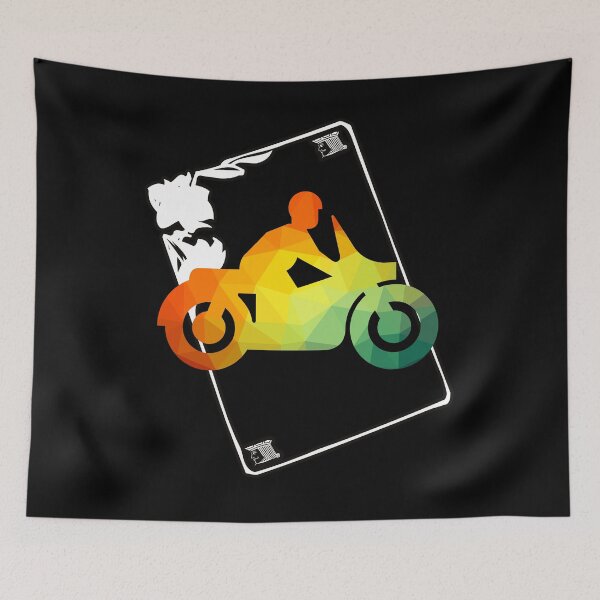 Aperçu de l'œuvre Jack of bikes design de cartes à jouer pour les amateurs de vélo créée et vendue par Kam-designs.