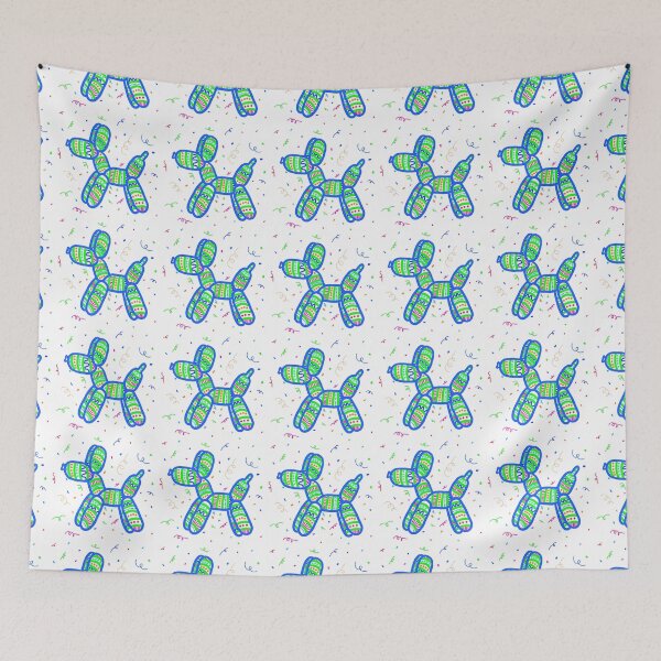 Item preview, Balloon Dogs Party in Blue, Green designed and sold by Whoopsidoodle.