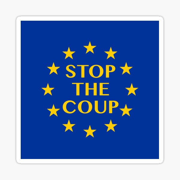 Aperçu de l'œuvre Arrêtez le Coup Brexit créée et vendue par bullshirter.