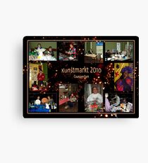 Kunstmarkt Collage 2 - Arts and Crafts Market 2 Canvas Print