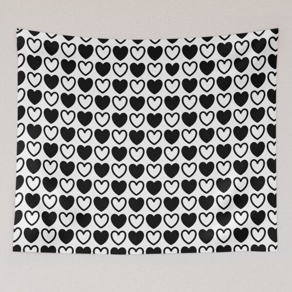 Item preview, Black and White Hearts  designed and sold by lornakay.