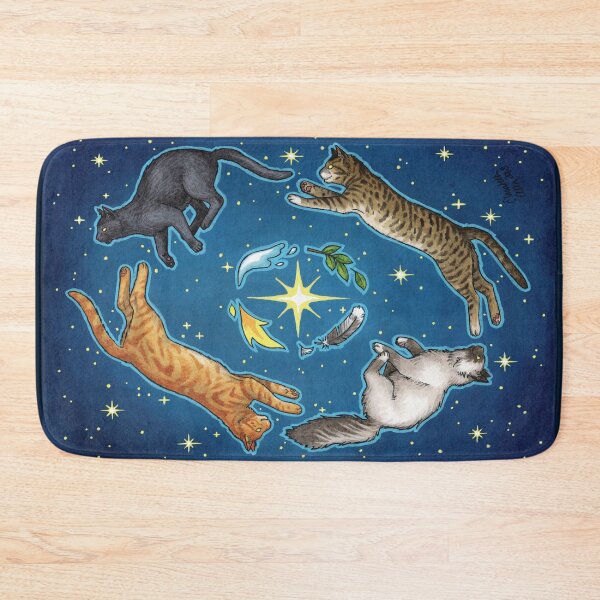 Item preview, Elemental Cats designed and sold by Elisabeth Alba Illustration.