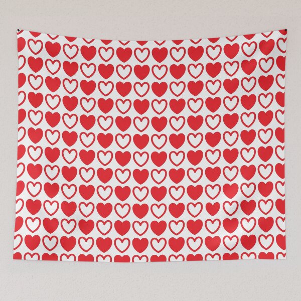 Item preview, Red and White Hearts  designed and sold by lornakay.