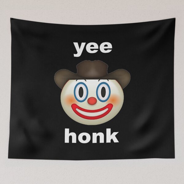 Item preview, yee honk cowboy clown image BLACK designed and sold by easykay.
