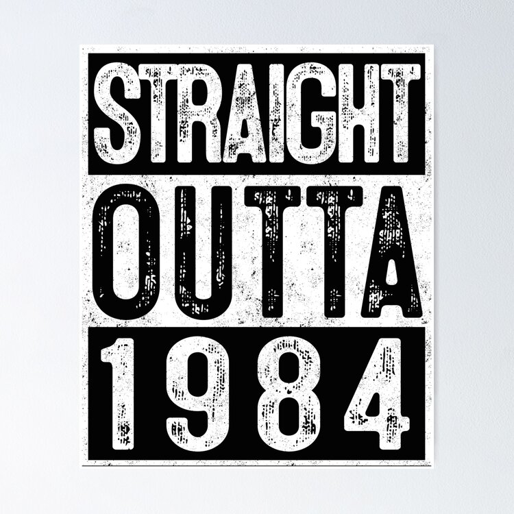 35th Birthday Straight Outta 1984 Gifts 35 Year Old Party  Greeting Card