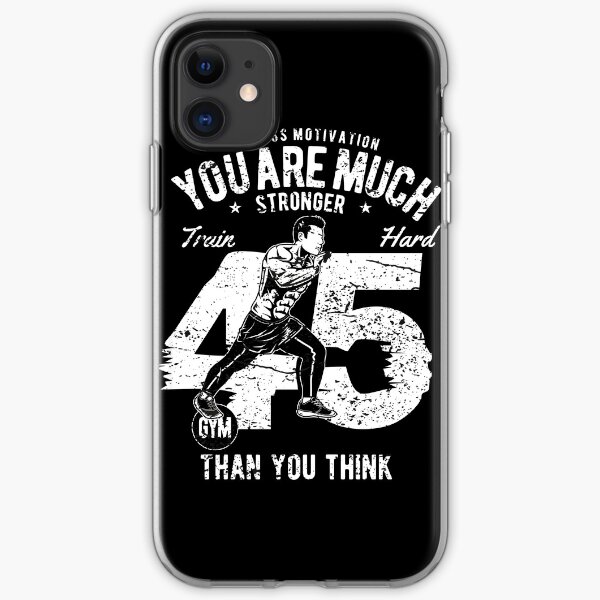 Fitness 45 Motivation iPhone Soft Case