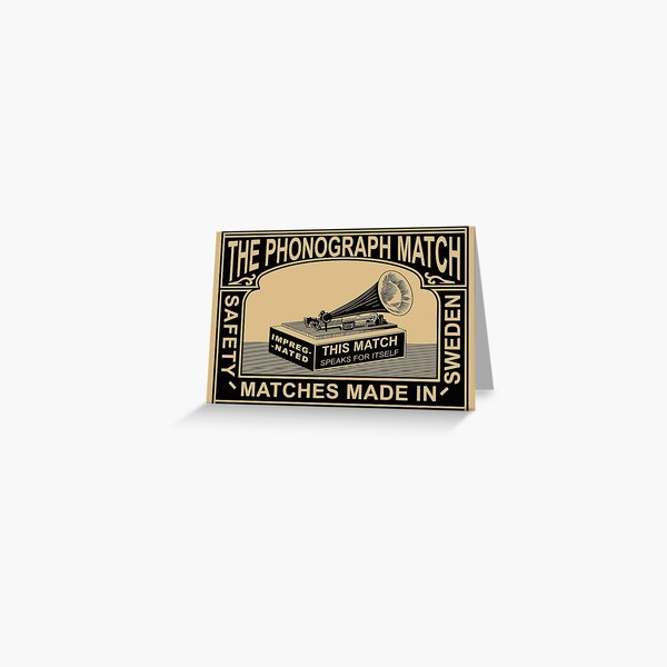 Artikel-Vorschau von Die Vintage Phonographen-Sicherheitsmatches, designt und verkauft von rogue-design.