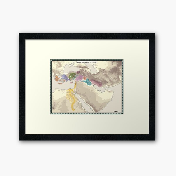 Ancient Middle East 1450 BC Framed Art Print