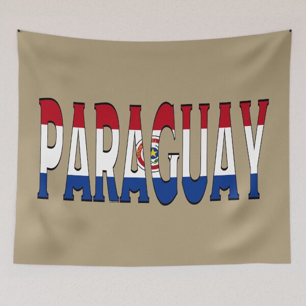 Item preview, Paraguay Font with Paraguayan Flag designed and sold by Havocgirl.