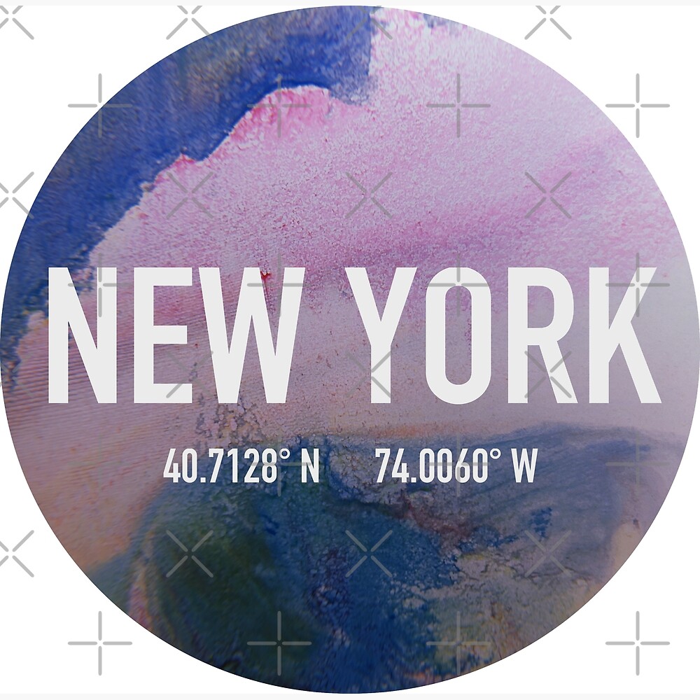 New York Coordinates — Poster