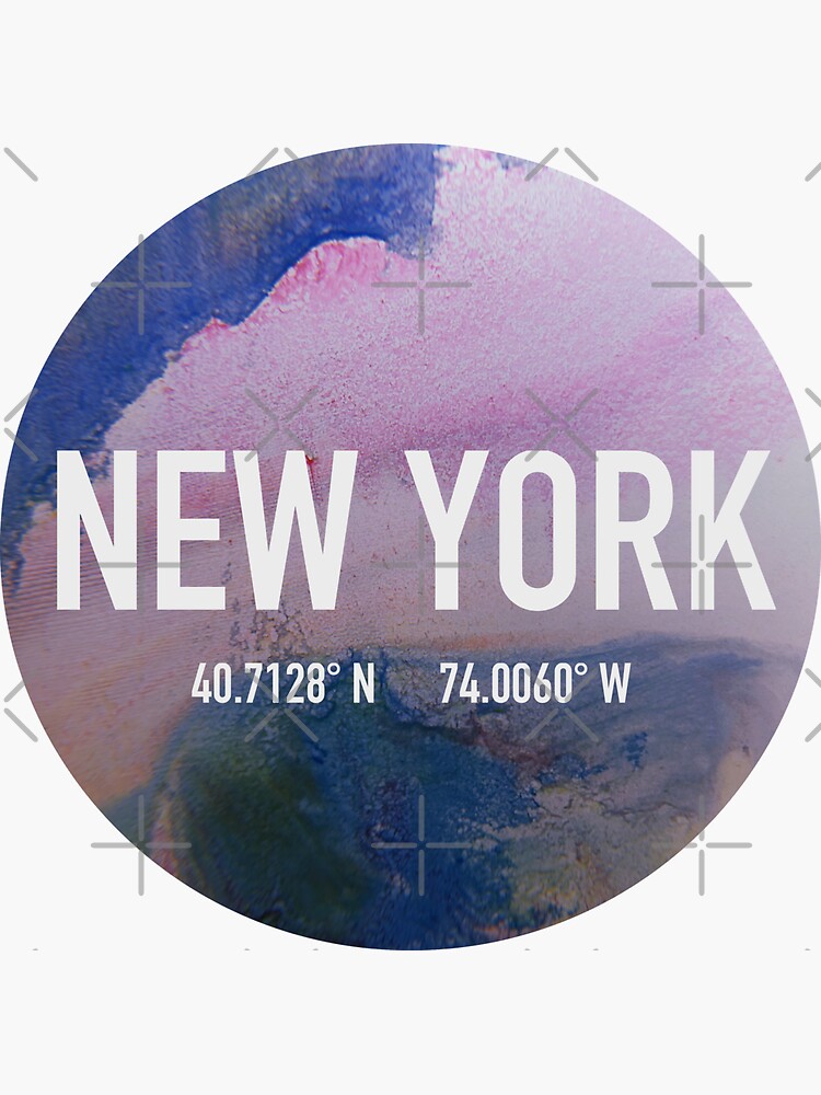 New York Coordinates by planet-eye