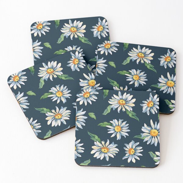 Item preview, Vintage daisy flower water color pattern designed and sold by inkwear.