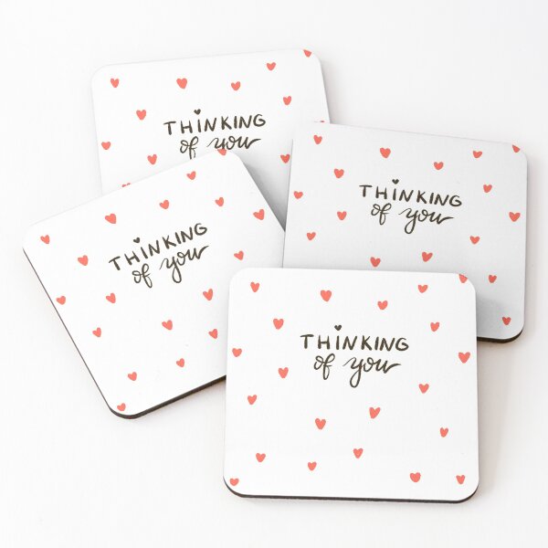 Item preview, Thinking of you love hearts designed and sold by Katbydesign.