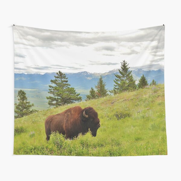 Spring Bison Tapestry
