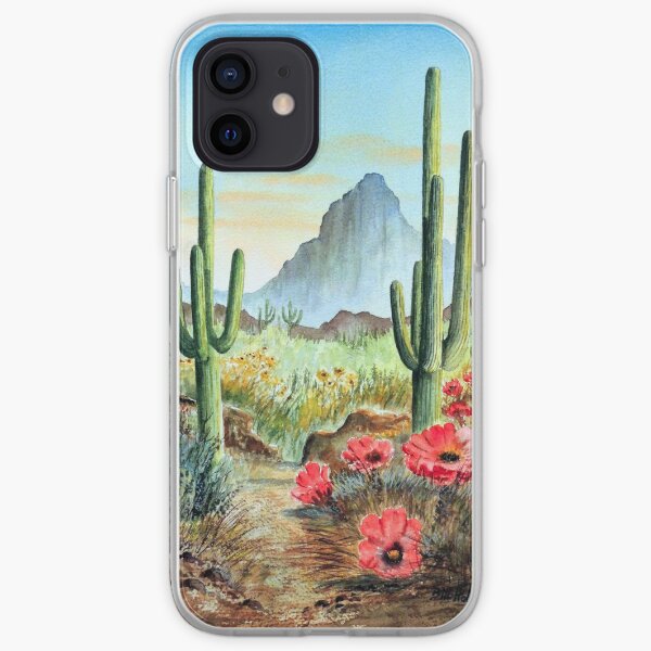 Desert Cacti - After The Rains iPhone Soft Case