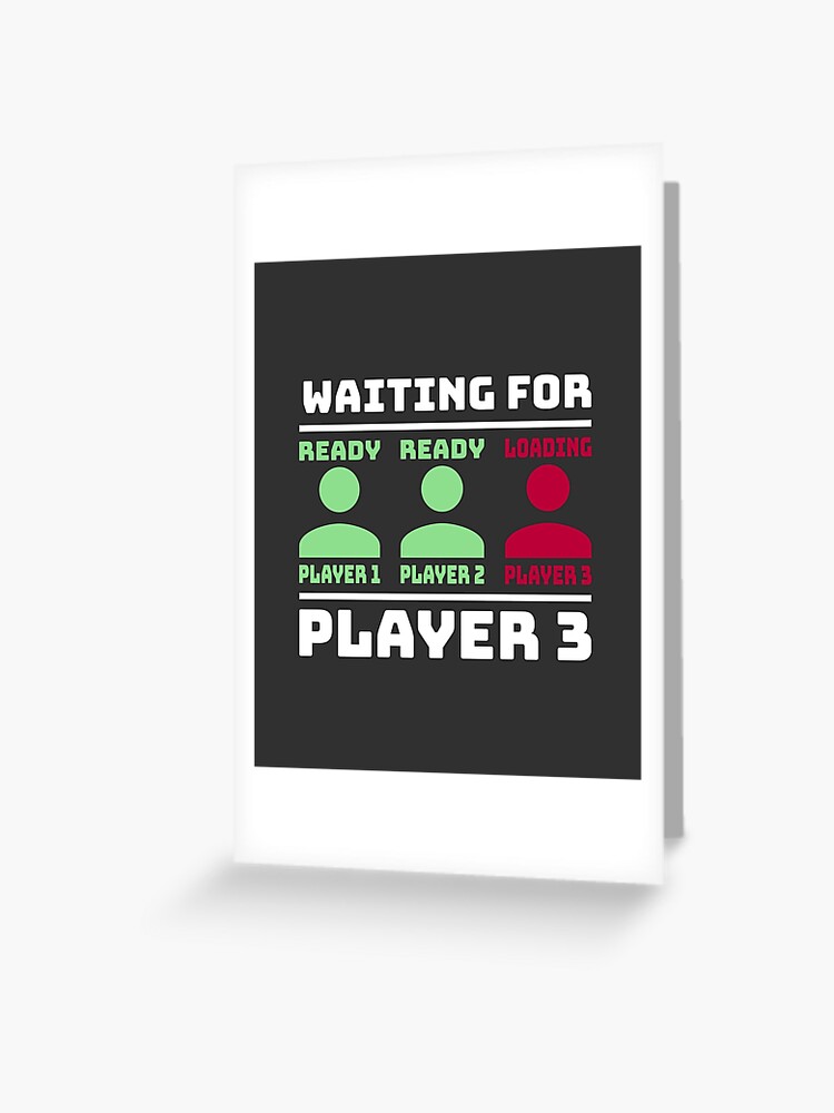 Player 4 Loading Pregnancy Announcement Maternity | Greeting Card