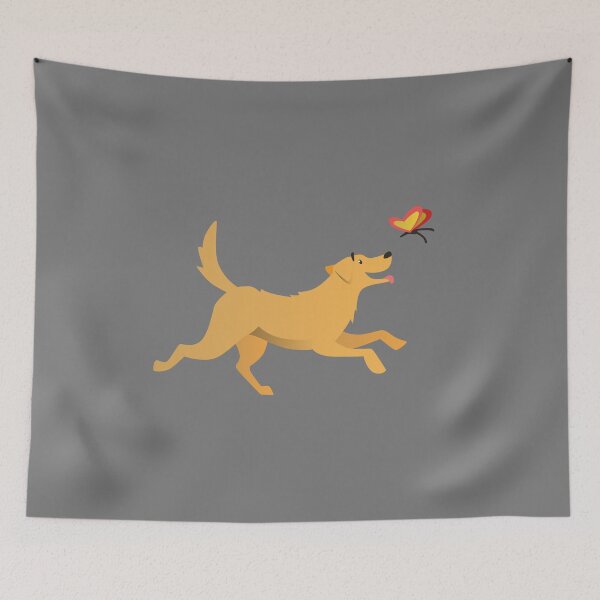 Item preview, Golden Retriever Chasing Butterfly designed and sold by EyeLoveAnimals.