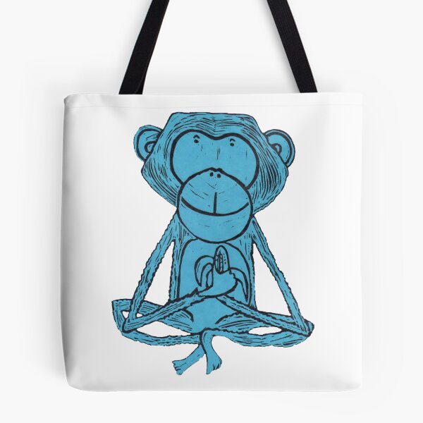 Item preview, Monkey, Cheeky Monkey, blue designed and sold by krisevansart.