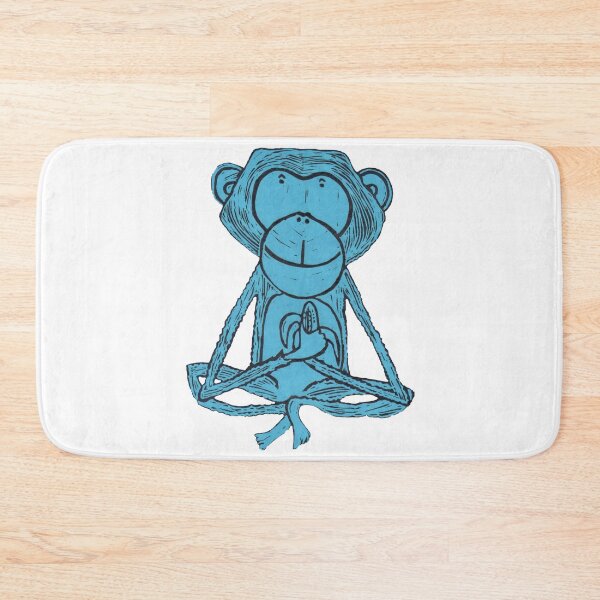 Item preview, Monkey, Cheeky Monkey, blue designed and sold by krisevansart.