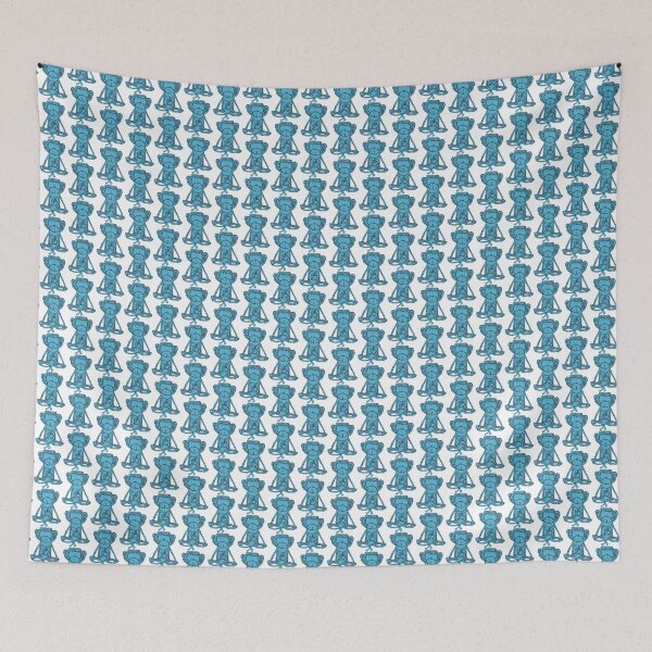 Item preview, Monkey, Cheeky Monkey, blue designed and sold by krisevansart.