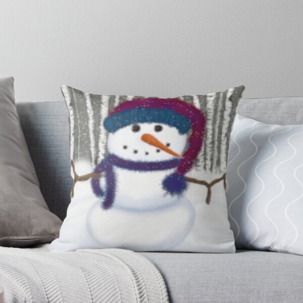 Item preview, Puffy The Snowman Painting designed and sold by OneArtsyMomma.