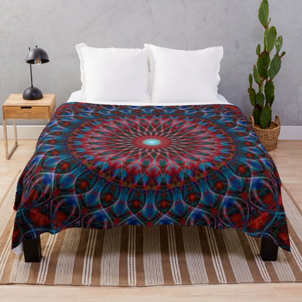 Item preview, Mandala pattern in blue and red designed and sold by JBlaminsky.