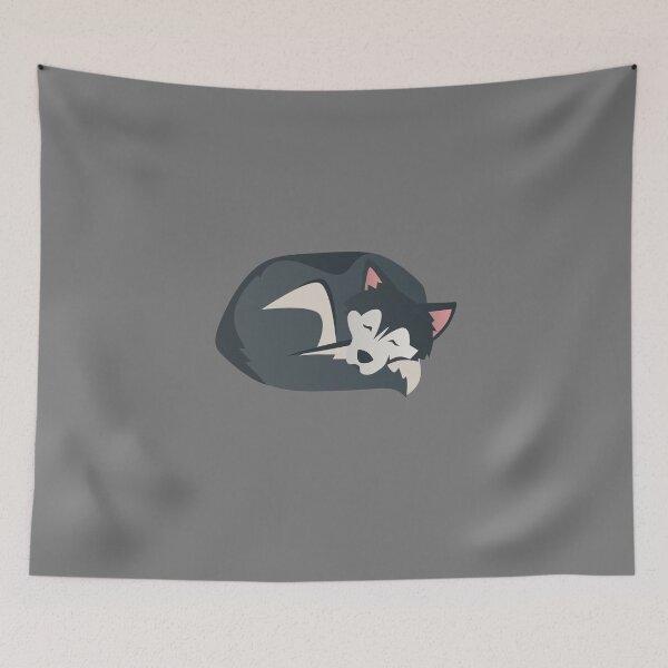 Item preview, The Sleeping Husky designed and sold by EyeLoveAnimals.