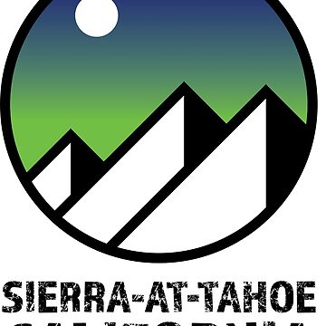 Aperçu de l'œuvre Sierra à Tahoe Mountain Californie Ski Snowboard Ski Lac Tahoe Randonnée Idées Cadeaux de letourneau41