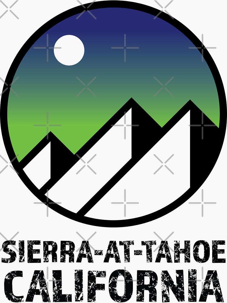 Aperçu 3 sur 3. Sticker avec l'œuvre Sierra à Tahoe Mountain Californie Ski Snowboard Ski Lac Tahoe Randonnée Idées Cadeaux créée et vendue par letourneau41.