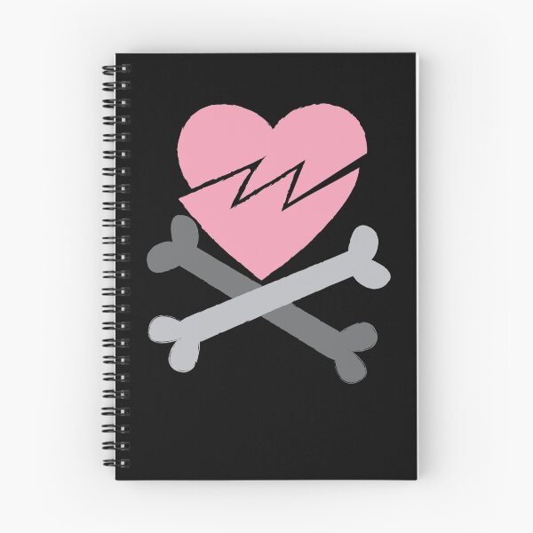 Item preview, Broken heart pirate crossbones designed and sold by jazzydevil.