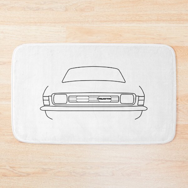 Item preview, Austin Allegro classic car outline graphic (black) designed and sold by soitwouldseem.