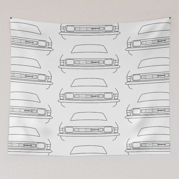 Item preview, Austin Allegro classic car outline graphic (black) designed and sold by soitwouldseem.