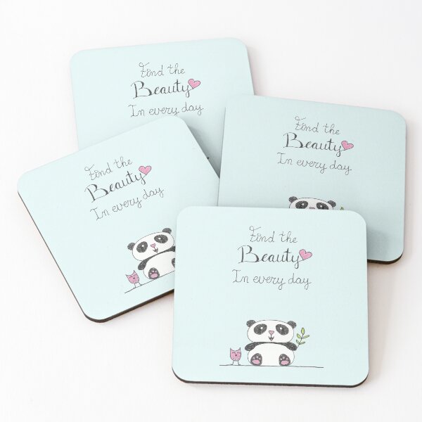 Item preview, Find The Beauty In Every Day - Panda & Owl designed and sold by Rosanne3.
