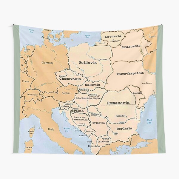 "Eastern Europe Map" Tapestry for Sale by 300Spikes  Redbubble