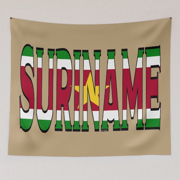 Item preview, Suriname Font with Surinamese Flag designed and sold by Havocgirl.
