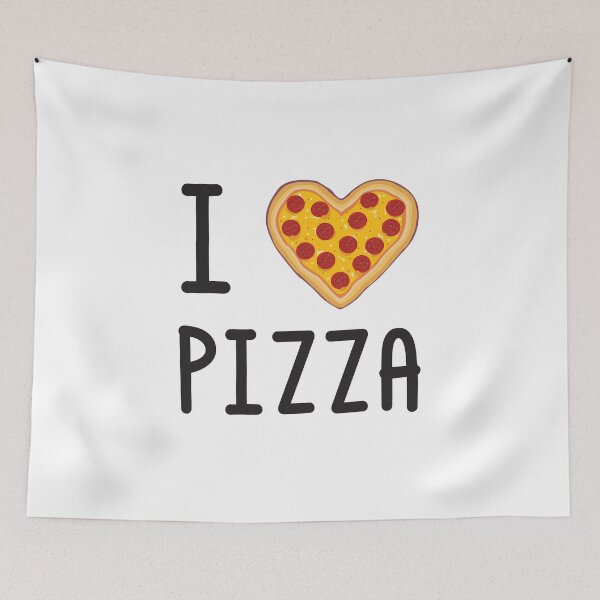 Item preview, I Love Pizza Heart Pepperoni for Pizza Lovers designed and sold by JustLivinLife.