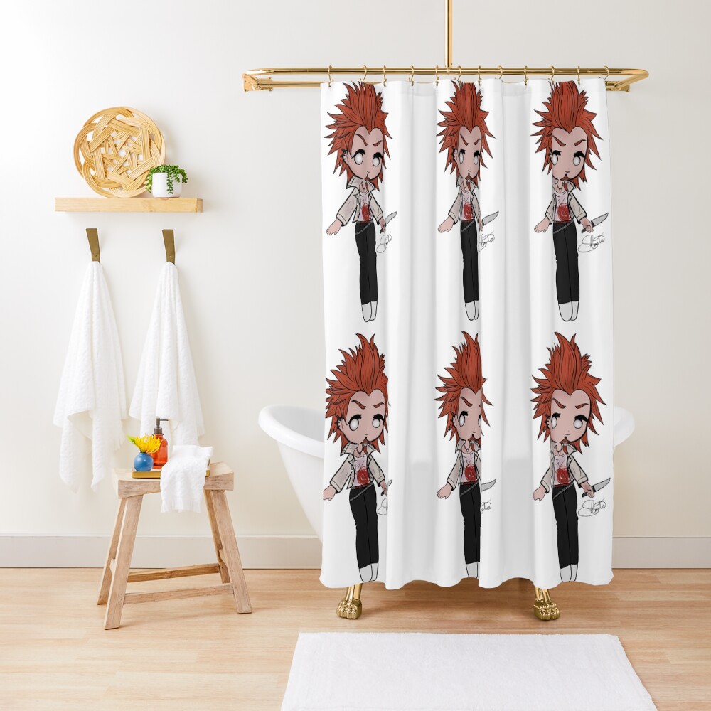 "Leon Kuwata Chibi (Danganronpa)" Shower Curtain for Sale by FoxGroves