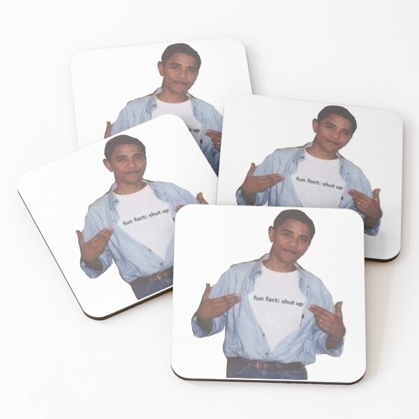 Item preview, obama fun fact: shut up transparent designed and sold by sawyerswig.