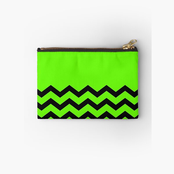 Item preview, BLACK AND NEON GREEN CHEVRON ZIG ZAG  HALF TONE PATTERN - BY OZCUSHIONSTOO designed and sold by ozcushionstoo.