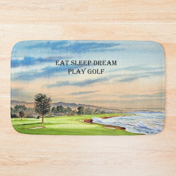 Item preview, Pebble Beach Golf Course 18th Green - Eat Sleep Dream Play Golf designed and sold by William Holkham.