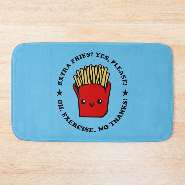 Item preview, Extra Fries Or Exercise | Funny Fitness | Food Lover designed and sold by 4wordsmovement.