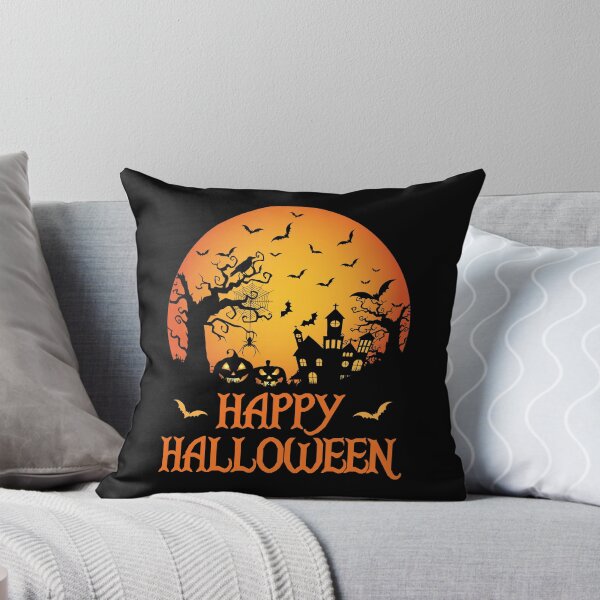 Item preview, Haunted House Spider Cobweb Bat Crow Moonlit Gourd. designed and sold by MAXXEXCHANGE.