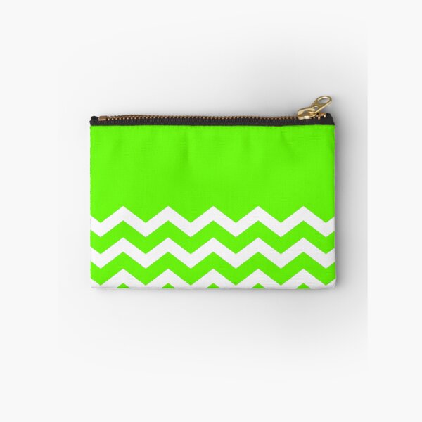 Item preview, WHITE AND NEON GREEN CHEVRON ZIG ZAG  HALF TONE PATTERN - BY OZCUSHIONSTOO designed and sold by ozcushionstoo.