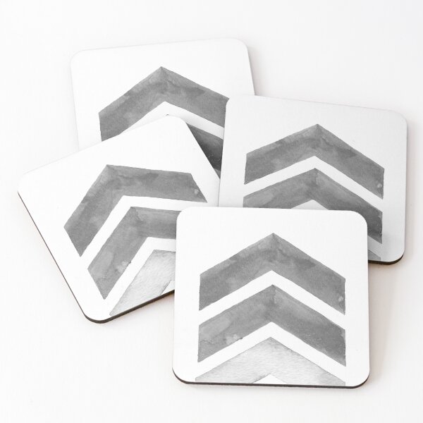 Item preview, Grey Watercolor Chevron Art designed and sold by NordicStudio.