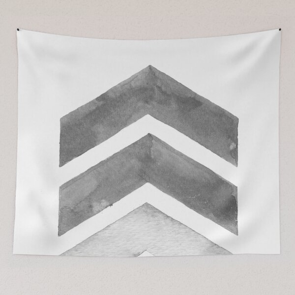 Item preview, Grey Watercolor Chevron Art designed and sold by NordicStudio.